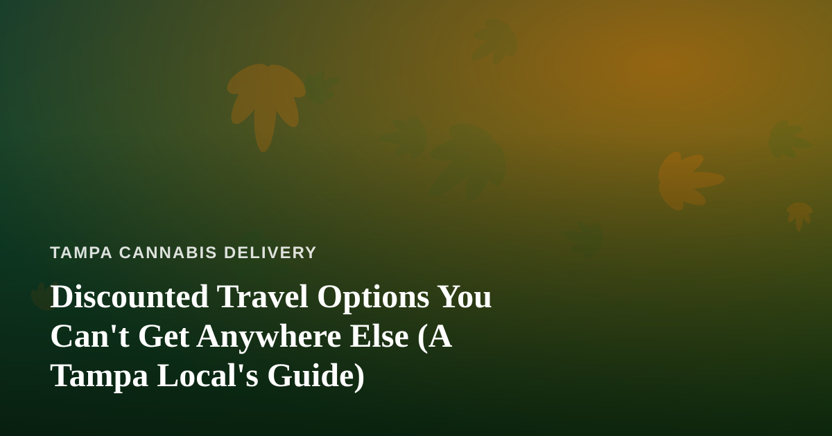 Discounted Travel Options You Can’t Get Anywhere Else (A Tampa Local’s Guide)